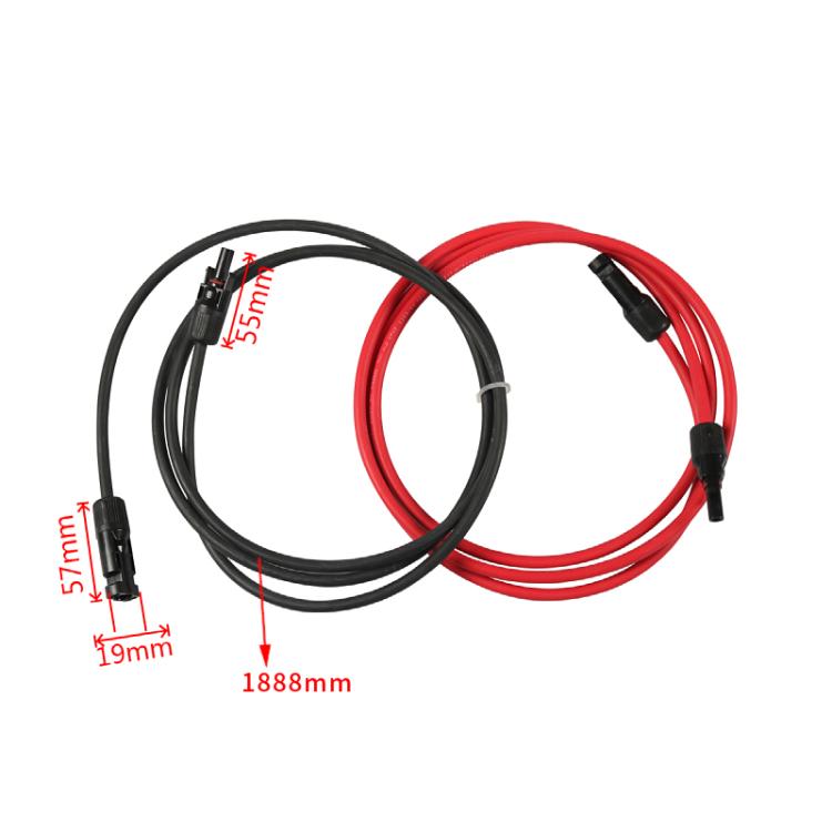 Cable de extensión solar fotovoltaico MC4 de 1 par para vehículos recreativos, MC4 Extension Cable