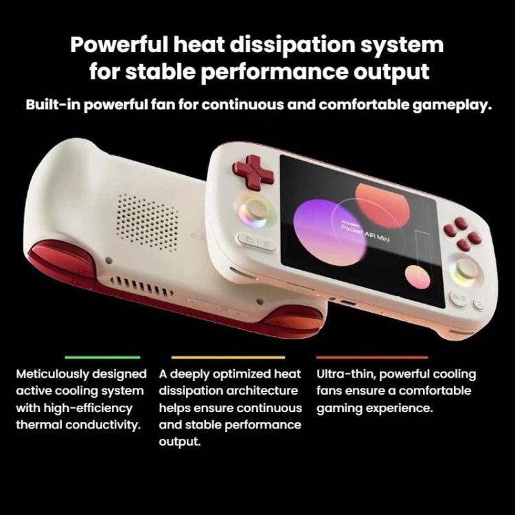 Consola de juegos portátil AYANEO Pocket AIR Mini con pantalla LCD de 4,2 pulgadas y 60 Hz, sistema operativo Android 11 y joystick con efecto Hall., White 2G+32G, Black 2G+32G, Retro 3G+64G, White 3G+64G, Black 3G+64G