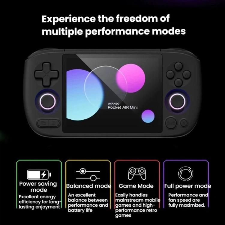 Consola de juegos portátil AYANEO Pocket AIR Mini con pantalla LCD de 4,2 pulgadas y 60 Hz, sistema operativo Android 11 y joystick con efecto Hall., White 2G+32G, Black 2G+32G, Retro 3G+64G, White 3G+64G, Black 3G+64G