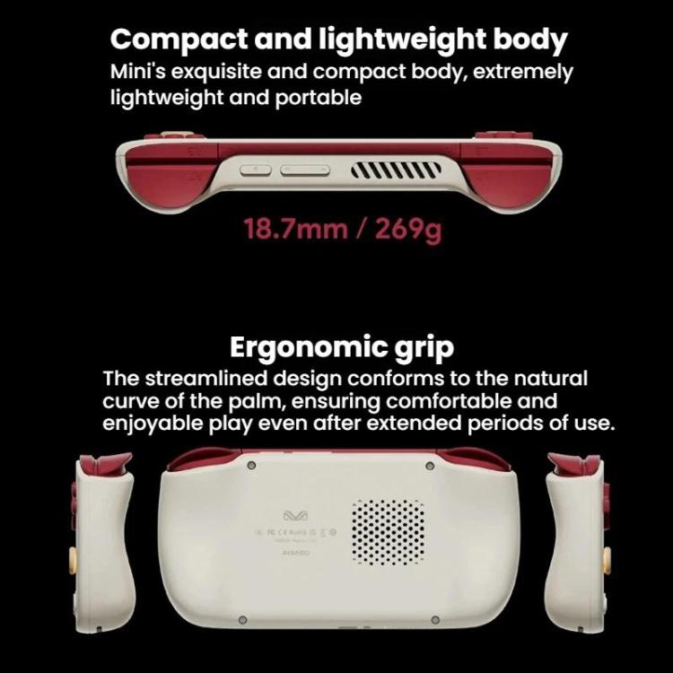 Consola de juegos portátil AYANEO Pocket AIR Mini con pantalla LCD de 4,2 pulgadas y 60 Hz, sistema operativo Android 11 y joystick con efecto Hall., White 2G+32G, Black 2G+32G, Retro 3G+64G, White 3G+64G, Black 3G+64G