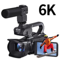 Videocámara Ultra HD de 64 MP, 6K, con zoom digital de 18 aumentos y pantalla táctil de 4 pulgadas., 6K 16G With Mic, 6K 32G With Mic