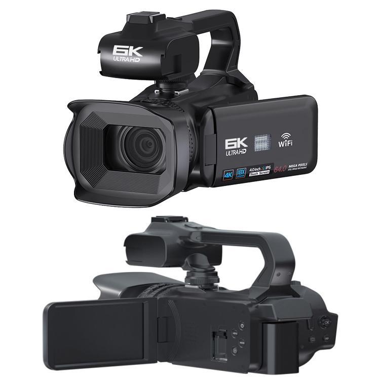 Videocámara Ultra HD de 64 MP, 6K, con zoom digital de 18 aumentos y pantalla táctil de 4 pulgadas., 6K 16G With Mic, 6K 32G With Mic