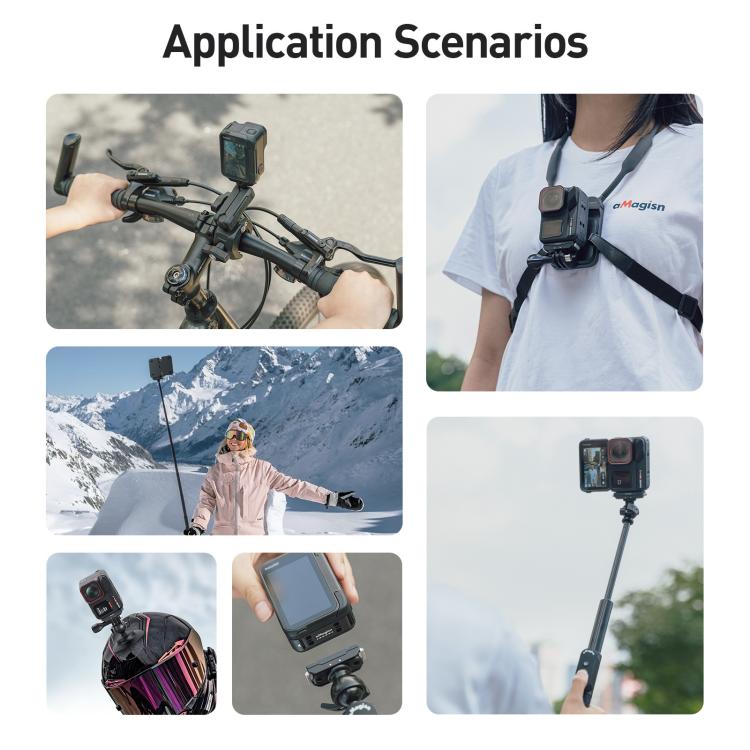 Tapa de batería magnética de liberación rápida y a prueba de salpicaduras para disparo vertical Insta360 Ace Pro 2 de aMagisn.