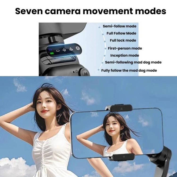 Estabilizador de mano Selfieshow M02 con estabilización antivibración y seguimiento facial de 3 ejes., Standard, Premium Edition