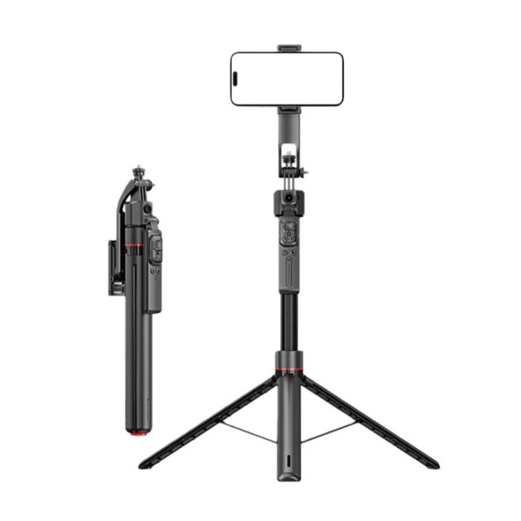 Palo selfie con seguimiento facial automático y soporte retráctil antivibración para teléfono, TT07, TT07D