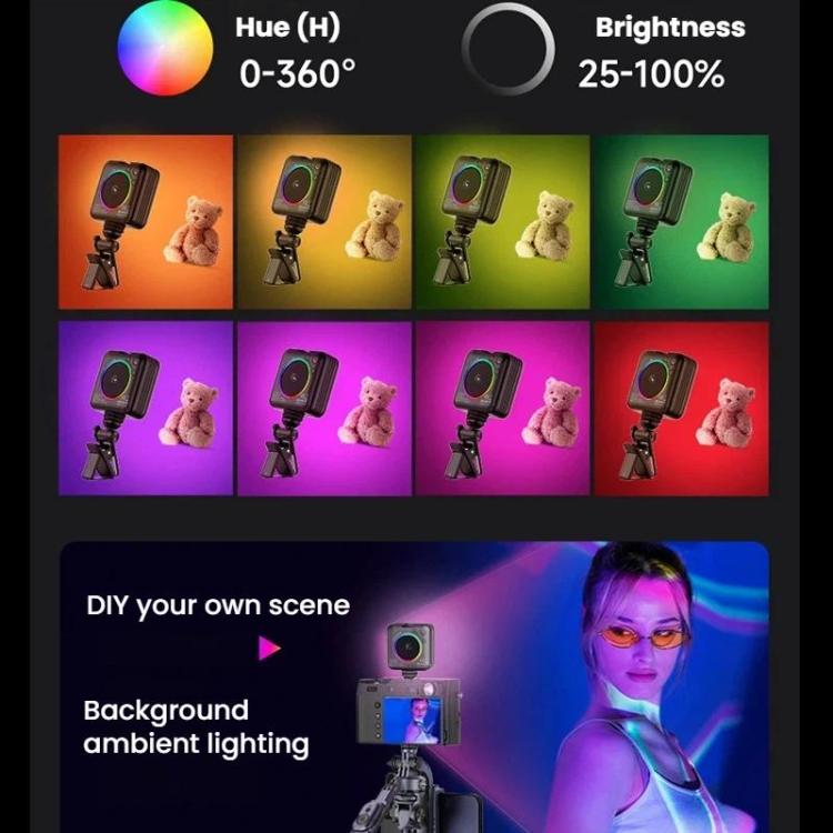 Luz de relleno LED portátil, luz de bolsillo de mano para fotografía con smartphone y transmisiones en directo., D12, D12s, D10, D10s