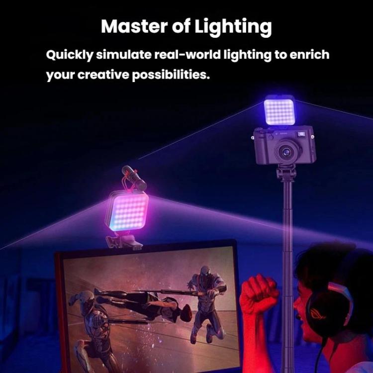Luz de relleno LED portátil, luz de bolsillo de mano para fotografía con smartphone y transmisiones en directo., D12, D12s, D10, D10s
