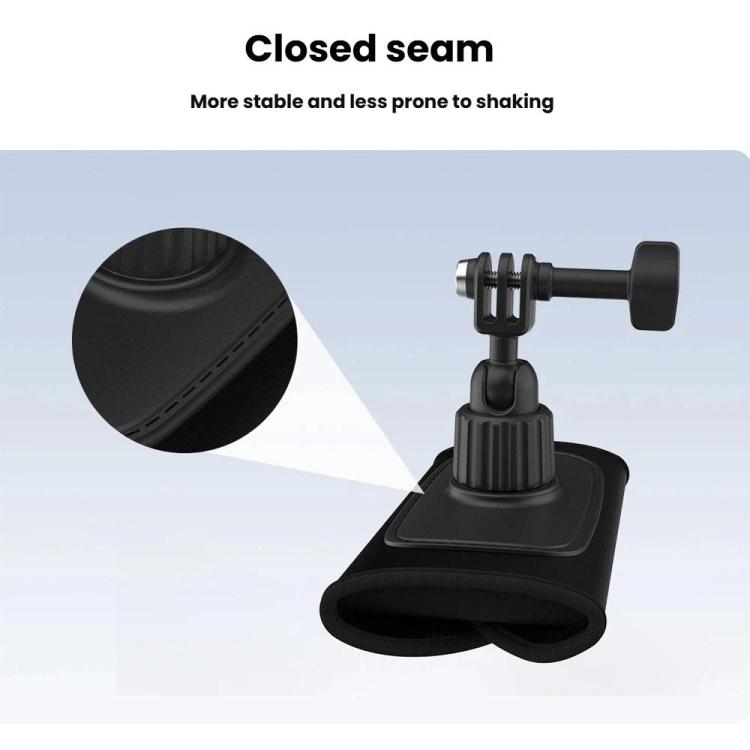 Soporte universal para correa de hombro para cámaras de acción con rótula giratoria de 360 grados para grabación POV manos libres.