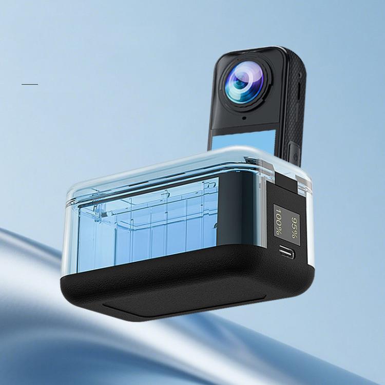 Estuche de carga rápida de doble canal con pantalla digital para batería Insta360 X4 Air, For Insta360 X4 Air