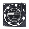 Ventilador axial de CA KunPeng de 8 cm y 17 W con rodamiento de bolas, 110V, 220V