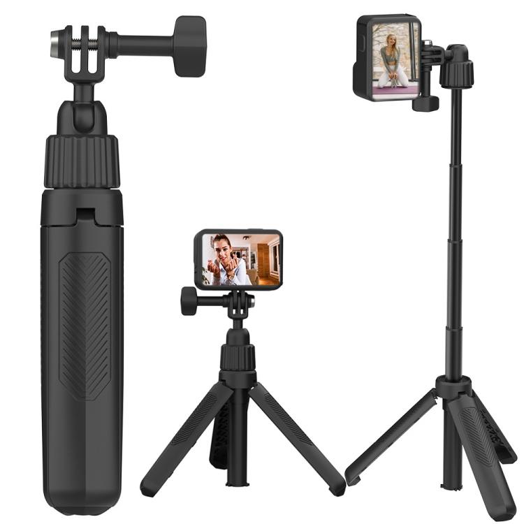 Mini trípode de mano ajustable de 19 a 43 cm con cabezal giratorio de 360 grados para cámaras de acción universales., 2-claw version