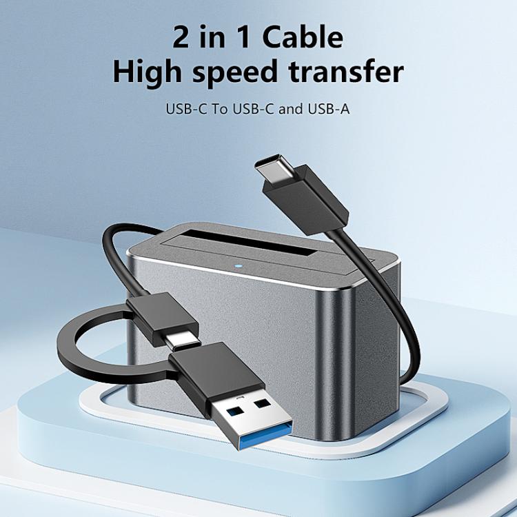 Base universal para discos duros Blueendless HD01S SAS/SATA de 2,5/3,5 pulgadas y 20 TB para ordenadores de sobremesa con puerto USB tipo C (3,0 pulgadas)., US Plug, EU Plug, UK Plug, AU Plug