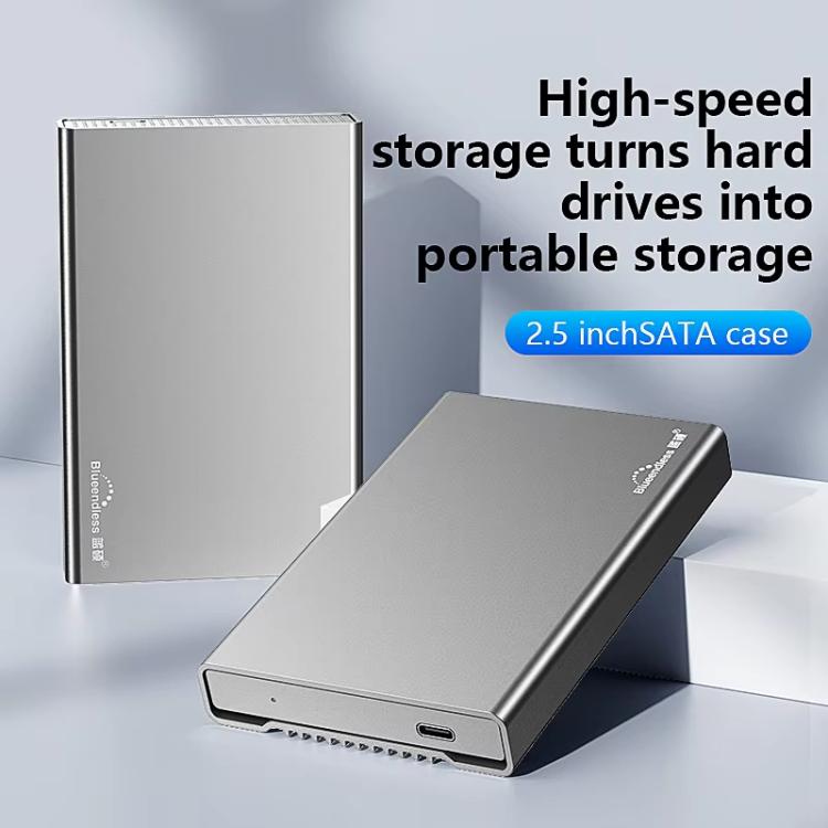 Carcasa externa para disco duro móvil Blueendless U23QC de 2,5 pulgadas, USB 3.0, metálica, SATA, para portátil y SSD de estado sólido., 10mm, 15mm