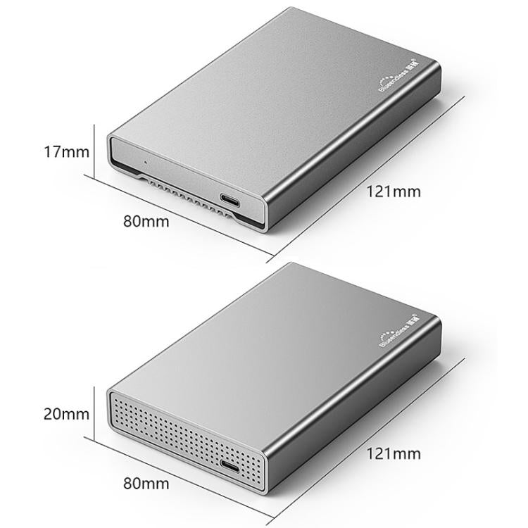Carcasa externa para disco duro móvil Blueendless U23QC de 2,5 pulgadas, USB 3.0, metálica, SATA, para portátil y SSD de estado sólido., 10mm, 15mm