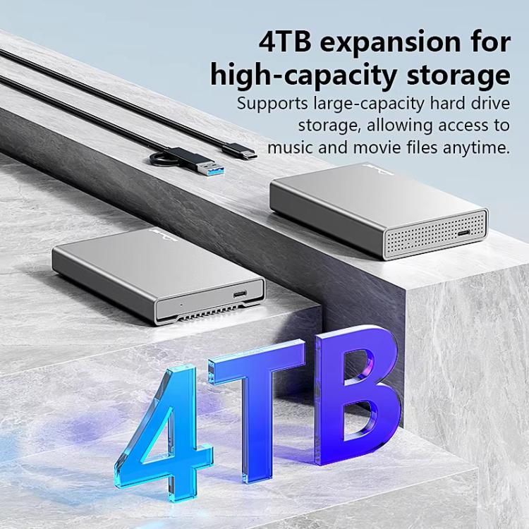 Carcasa externa para disco duro móvil Blueendless U23QC de 2,5 pulgadas, USB 3.0, metálica, SATA, para portátil y SSD de estado sólido., 10mm, 15mm