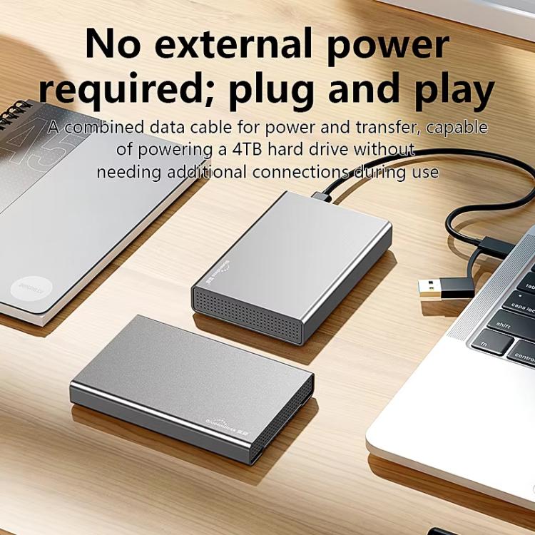 Carcasa externa para disco duro móvil Blueendless U23QC de 2,5 pulgadas, USB 3.0, metálica, SATA, para portátil y SSD de estado sólido., 10mm, 15mm