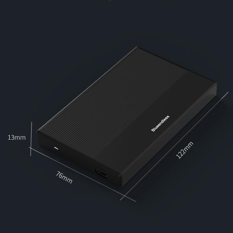 Carcasa móvil de aluminio Blueendless MR23G Tipo-C 3.0 SATA de 2,5 pulgadas para disco duro de estado sólido mecánico
