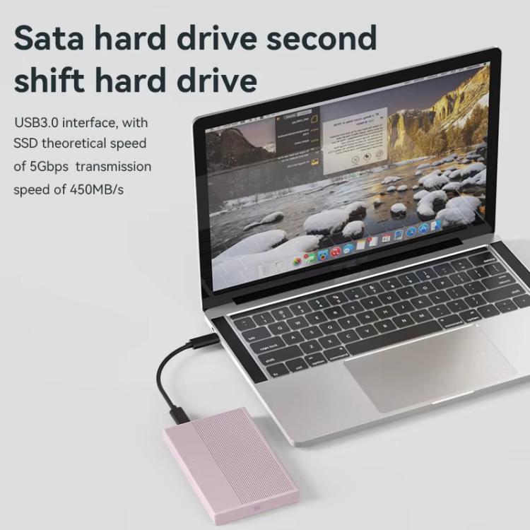 Carcasa móvil de aluminio Blueendless MR23G Tipo-C 3.0 SATA de 2,5 pulgadas para disco duro de estado sólido mecánico