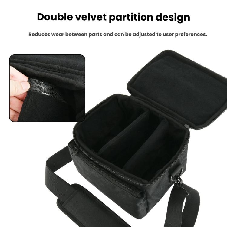 Bolso universal para cámara DSLR, bandolera portátil con doble separador de felpa., DSLR Camera Bag