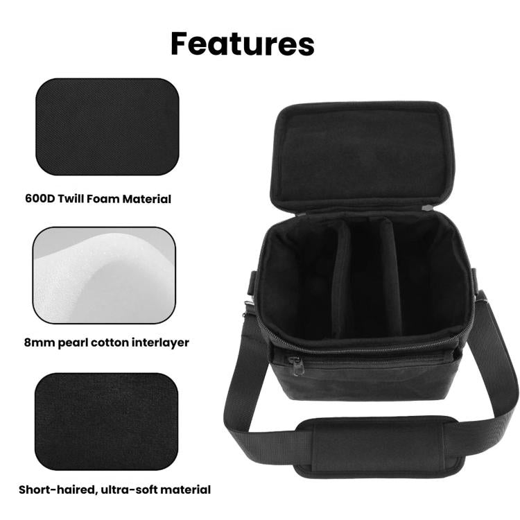Bolso universal para cámara DSLR, bandolera portátil con doble separador de felpa., DSLR Camera Bag