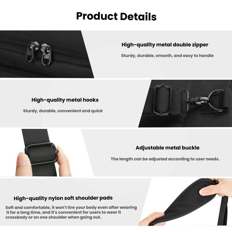 Bolso universal para cámara DSLR, bandolera portátil con doble separador de felpa., DSLR Camera Bag