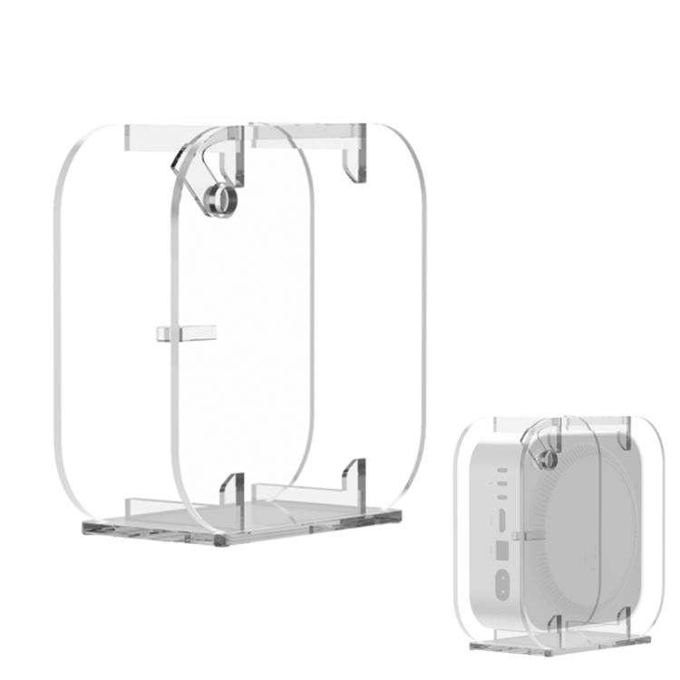 Soporte vertical de escritorio antideslizante de acrílico para Mac Mini M4 2024, For Mac Mini M4 Vertical