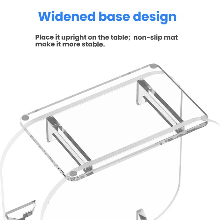 Soporte vertical de escritorio antideslizante de acrílico para Mac Mini M4 2024, For Mac Mini M4 Vertical