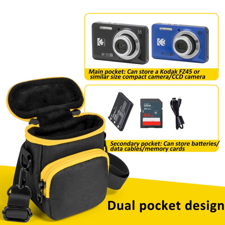 Funda portátil para cámaras Kodak FZ45 CCD. Bolsa de hombro/cinturón de doble uso., CCD Camera Bag