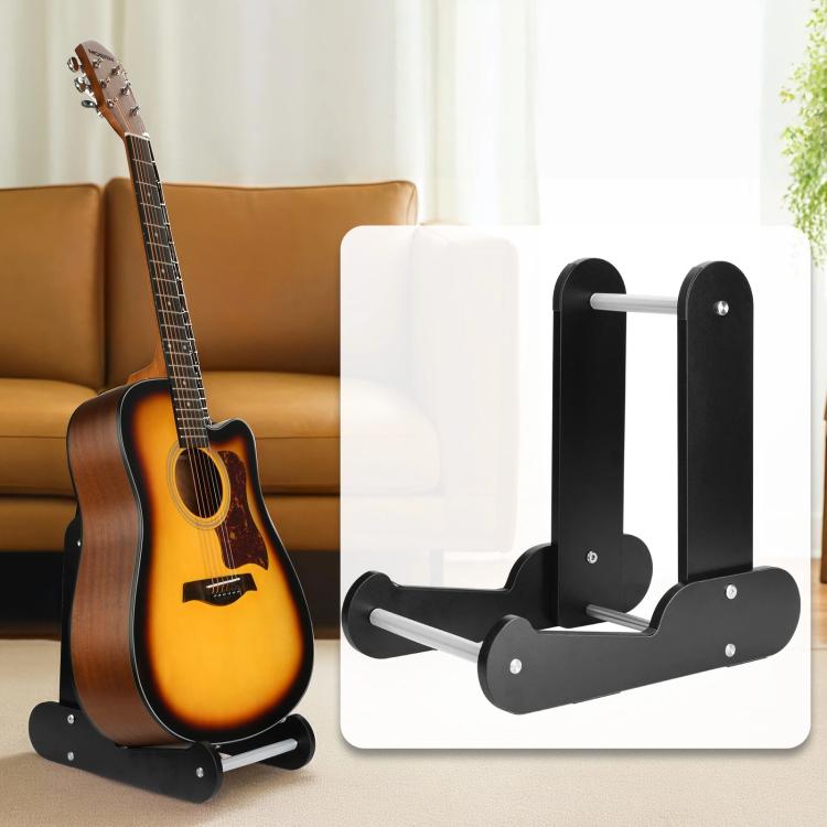 Soporte vertical de madera para guitarras eléctricas, acústicas y clásicas de 39 a 41 pulgadas. Soporte para almacenamiento y exhibición.