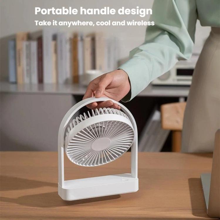 Ventilador de escritorio mini delgado F3A, ventilador de escritorio USB silencioso portátil recargable