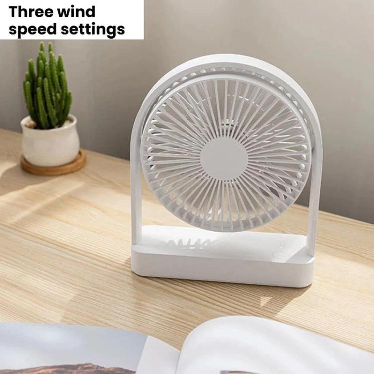 Ventilador de escritorio mini delgado F3A, ventilador de escritorio USB silencioso portátil recargable
