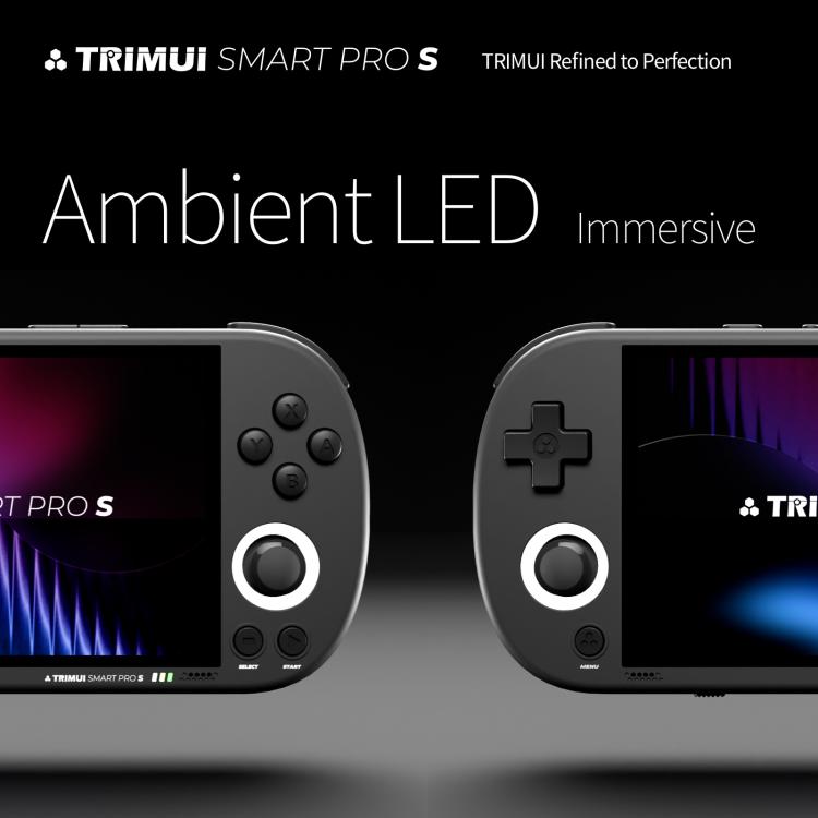 Consola de juegos portátil Trimui Smart Pro S con pantalla IPS de 4,96 pulgadas, joystick TMR y procesador Allwinner A523., 64G, 128G, 256G