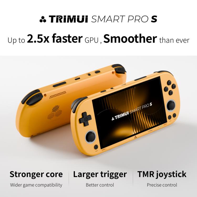 Consola de juegos portátil Trimui Smart Pro S con pantalla IPS de 4,96 pulgadas, joystick TMR y procesador Allwinner A523., 64G, 128G, 256G