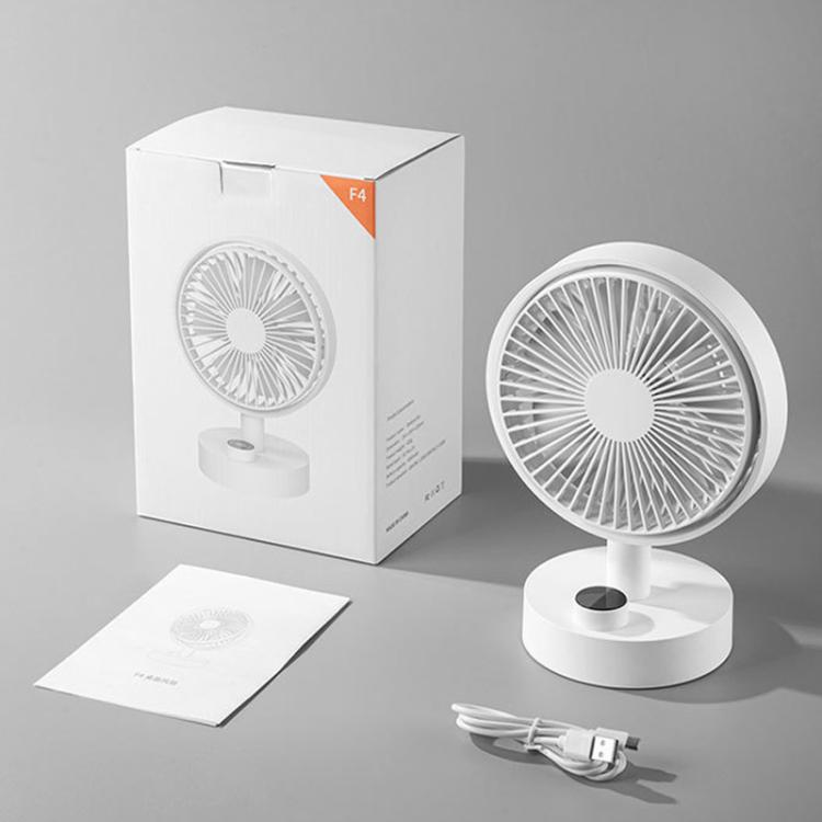 Ventilador de escritorio multifunción giratorio portátil para el hogar, la oficina y el dormitorio, silencioso y con carga USB., F4 Standard, F4 Screen Display