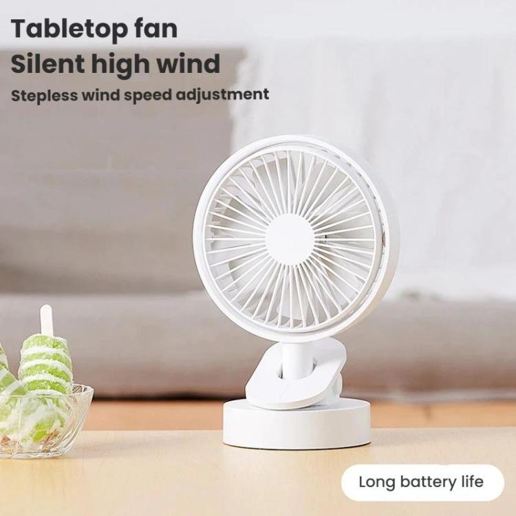 Ventilador de sobremesa oscilante F5 con clip, carga USB, mini ventilador de mesa, F5