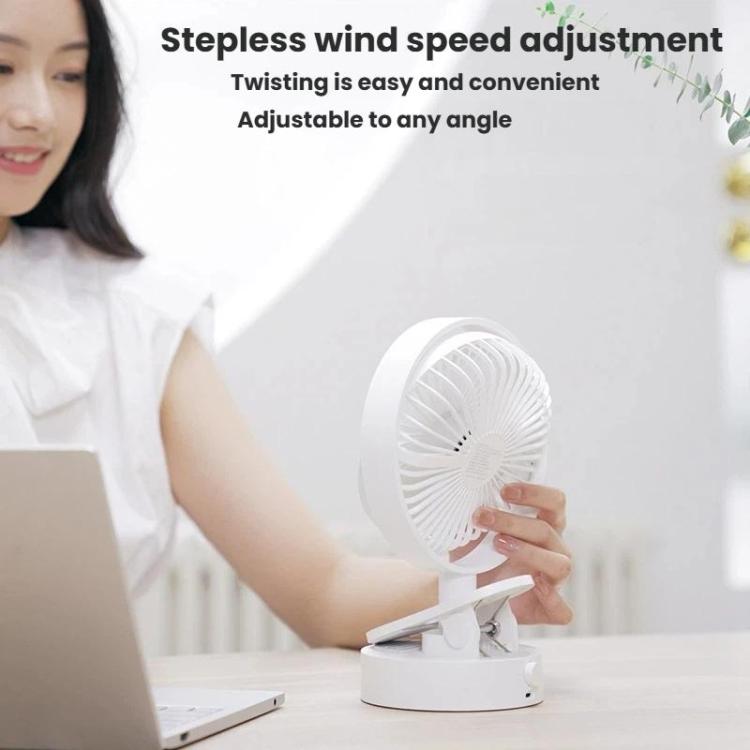 Ventilador de sobremesa oscilante F5 con clip, carga USB, mini ventilador de mesa, F5