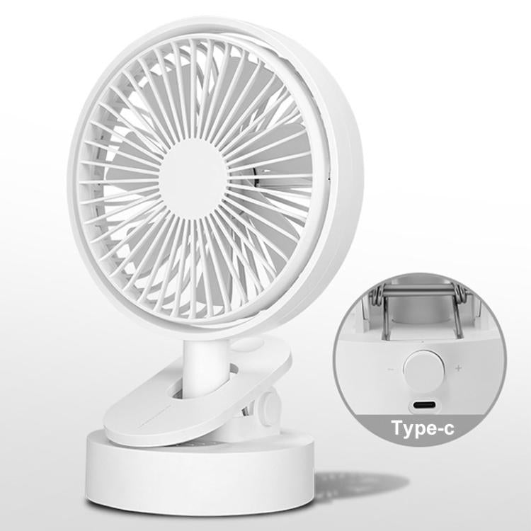 Ventilador de sobremesa oscilante F5 con clip, carga USB, mini ventilador de mesa, F5