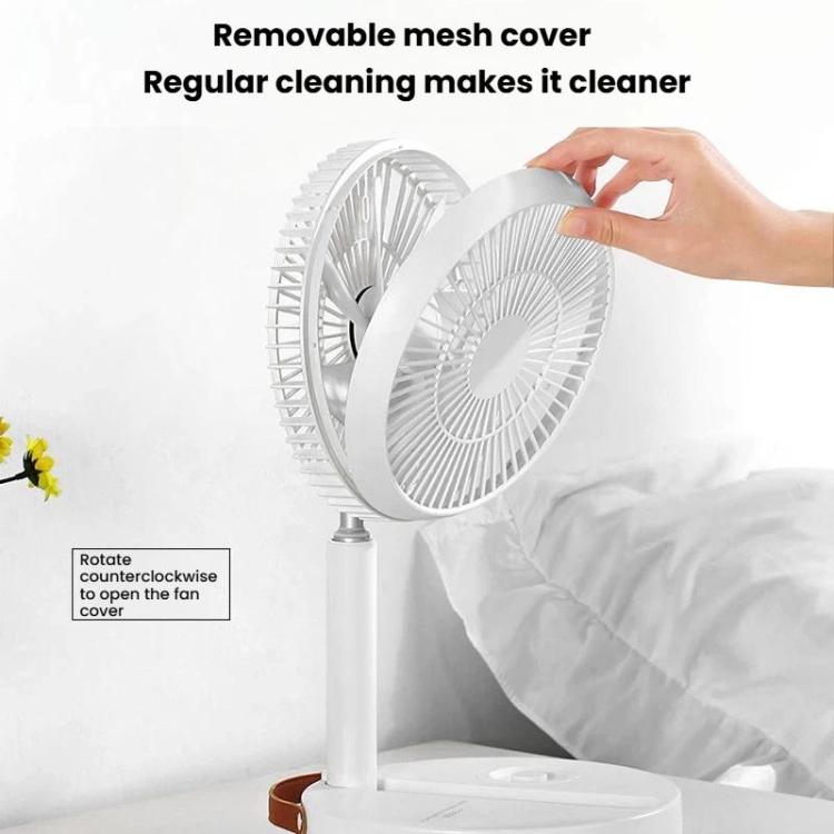Ventilador de escritorio plegable telescópico F11, mini ventilador de escritorio portátil con carga para exteriores., F11