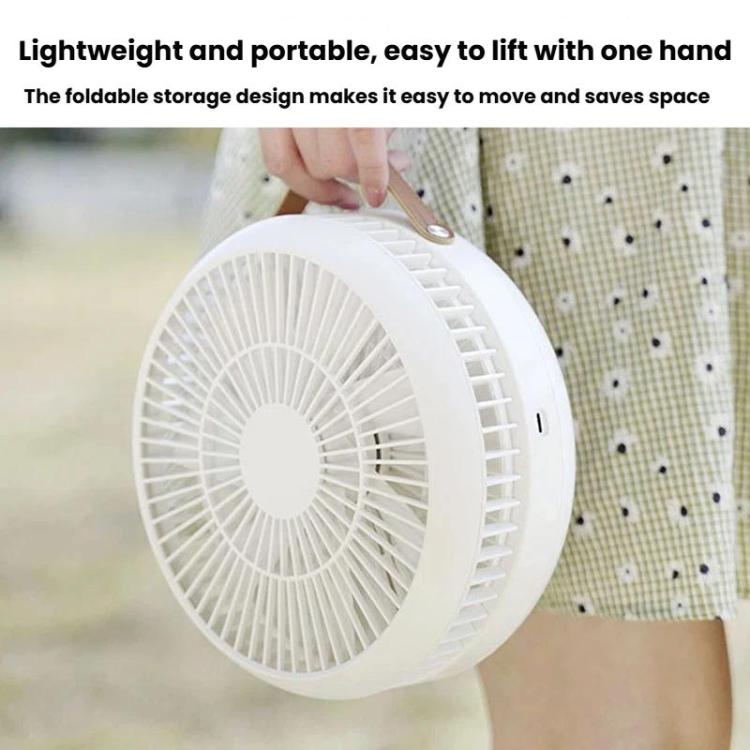 Ventilador de escritorio plegable telescópico F11, mini ventilador de escritorio portátil con carga para exteriores., F11