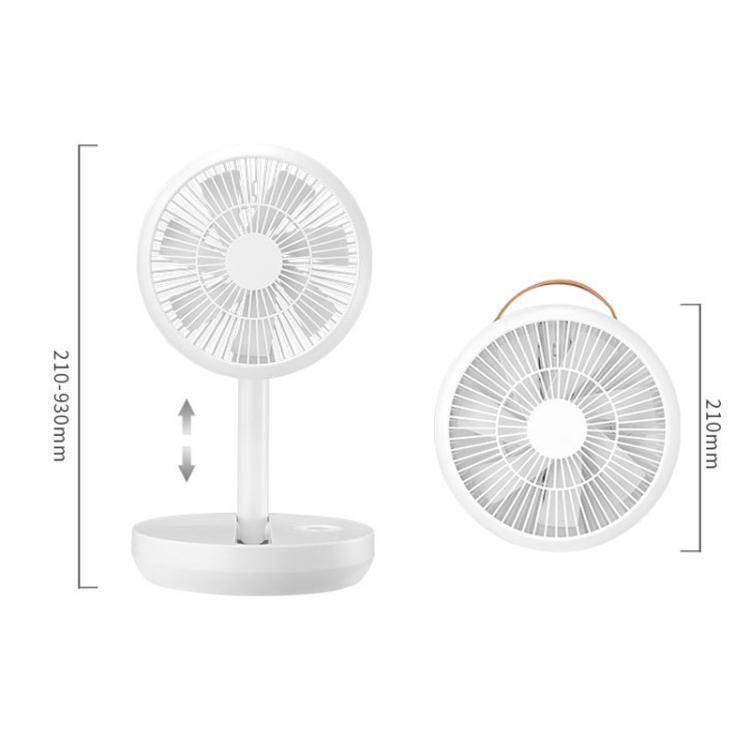Ventilador de escritorio plegable telescópico F11, mini ventilador de escritorio portátil con carga para exteriores., F11