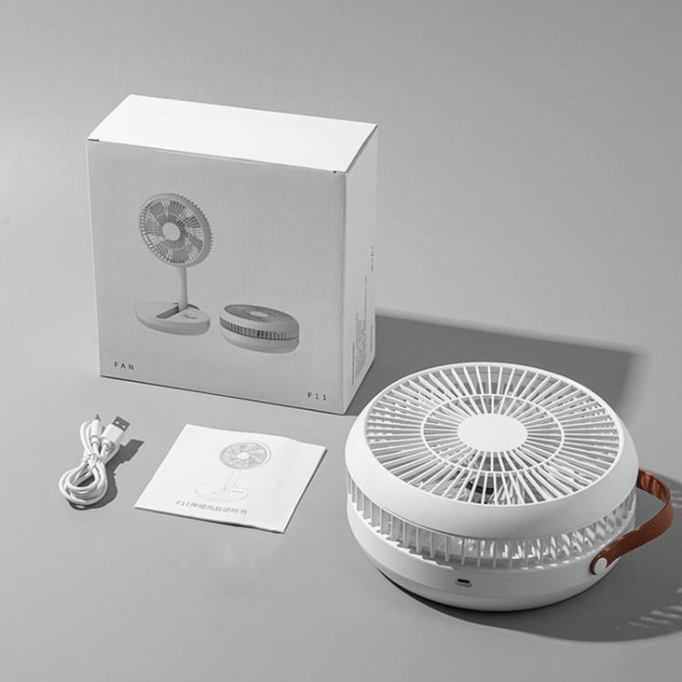 Ventilador de escritorio plegable telescópico F11, mini ventilador de escritorio portátil con carga para exteriores., F11