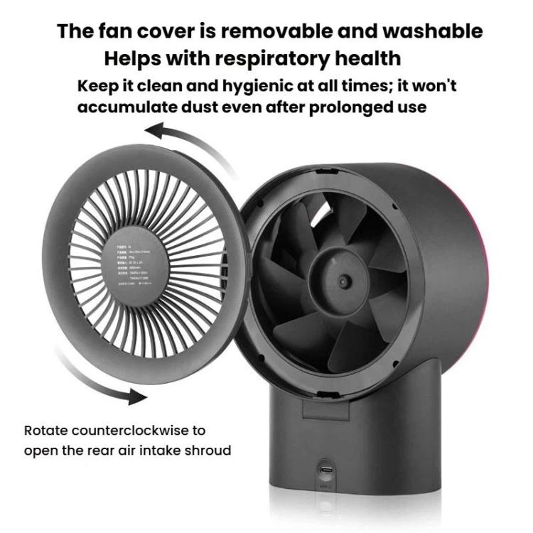 Ventilador de escritorio F6 con carga USB, ventilador eléctrico doméstico de alta potencia., Standard 4000mAh