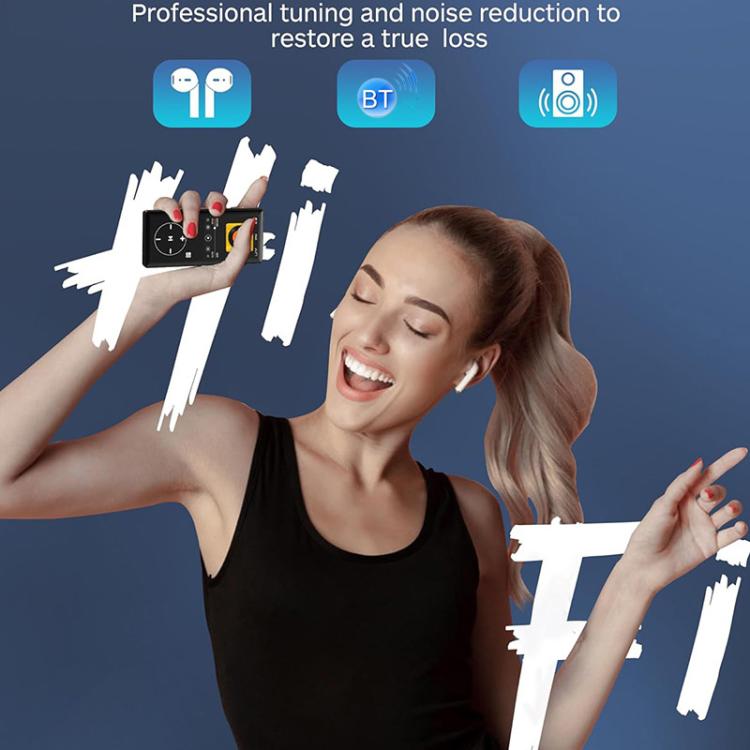 Reproductor MP3 portátil compacto con pantalla táctil y Bluetooth Walkman, 4GB, 8GB, 16GB, 32GB, 64GB