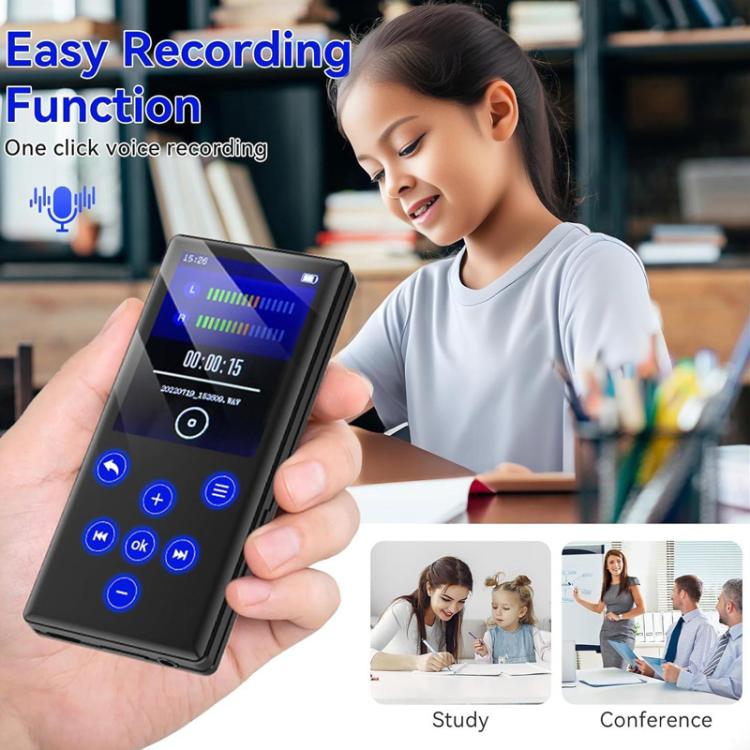 Reproductor de MP3/MP4 Bluetooth con altavoz externo, radio, reproductor de música y libros electrónicos., 4GB, 8GB, 16GB, 32GB, 64GB