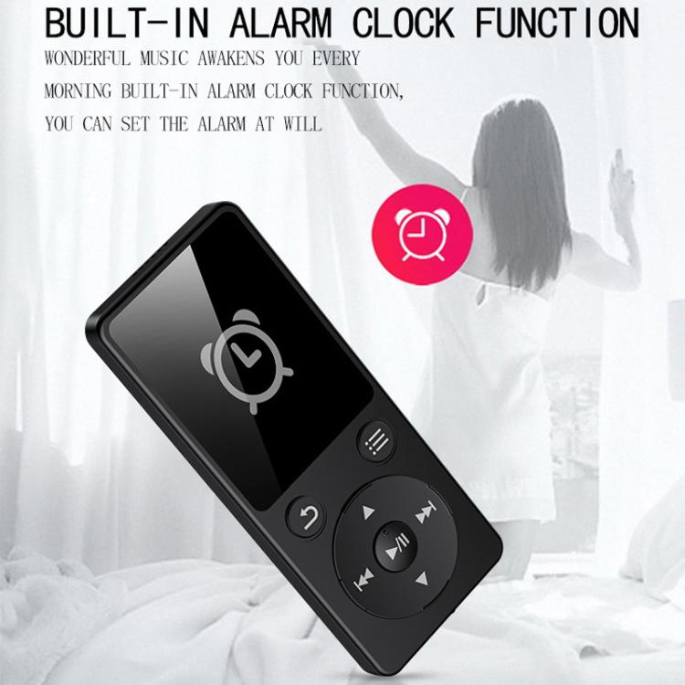 Reproductor de música MP3 Escuchar música Grabar por voz Leer libros electrónicos Radio portátil Bluetooth, 4GB, 8GB, 16GB, 32GB, 64GB
