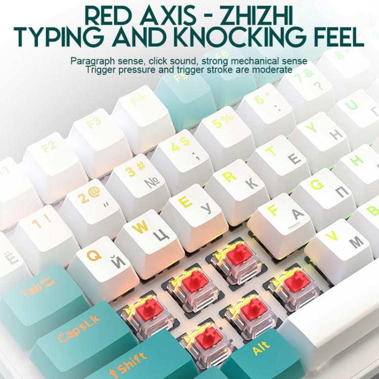 Teclado mecánico ruso FREE WOLF K3 con cable de 1,5 m para juegos., Micro-Light Hot-Swap Red Switch, Aqua Green Hot-Swap Blue Switch, Welding Switch Aqua Green Red Switch, Welding Switch Bee Red Switch, Welding Switch Micro-Light Red Switch            ...