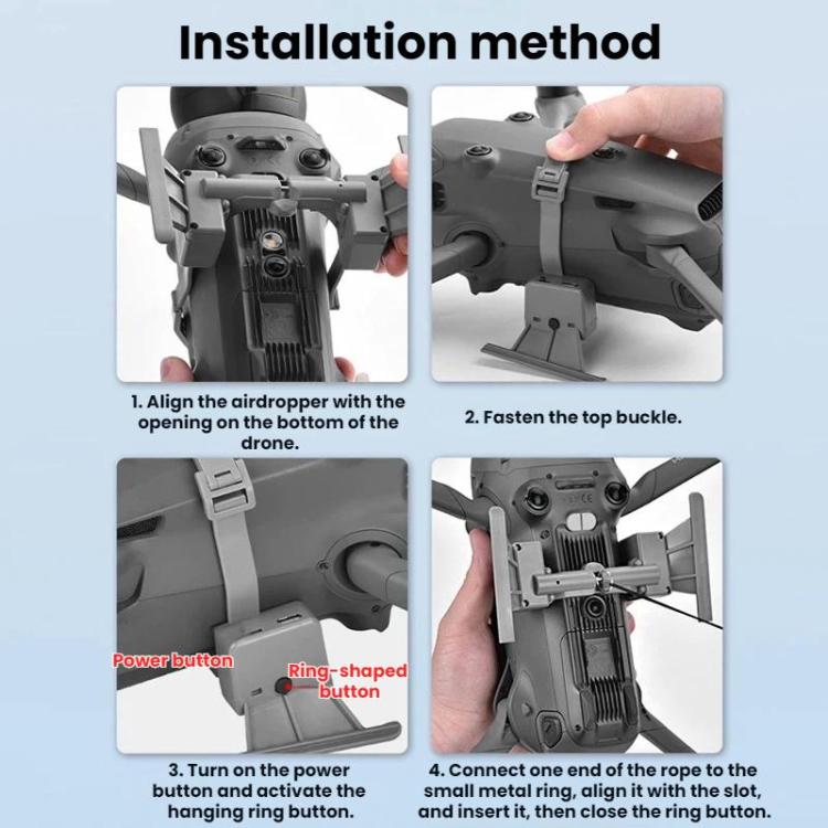 Sistema/lanzador de aire BRDRC para DJI Mavic 4 Pro para entrega de regalos por aire, For DJI Mavic 4 Pro