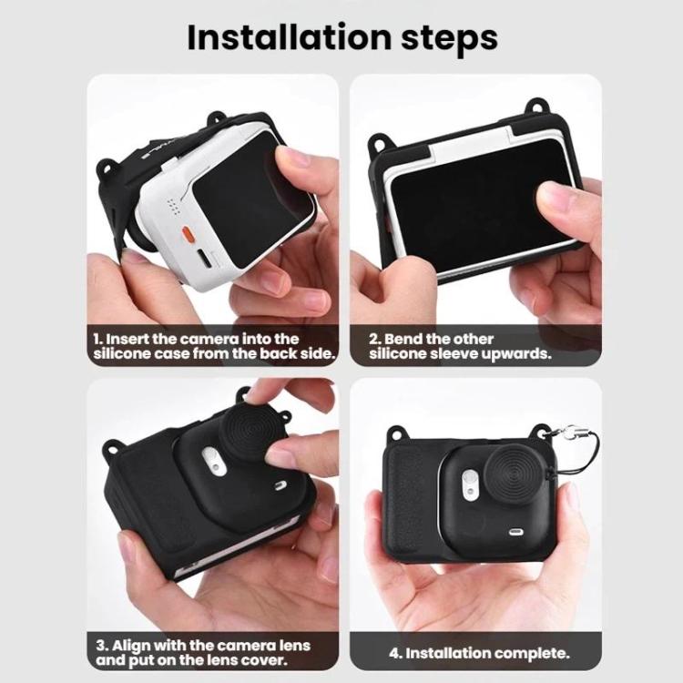 Funda protectora de silicona para cámara de acción Insta360 Go Ultra Flymile