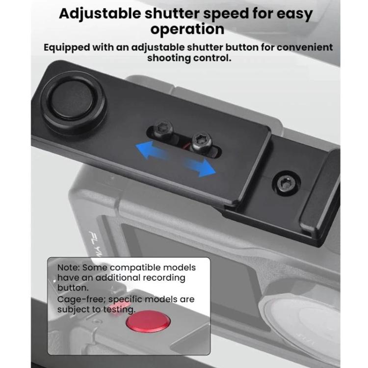 Jaula para cámara DJI Osmo Action 3 / 4 / 5 Pro con empuñadura y obturador