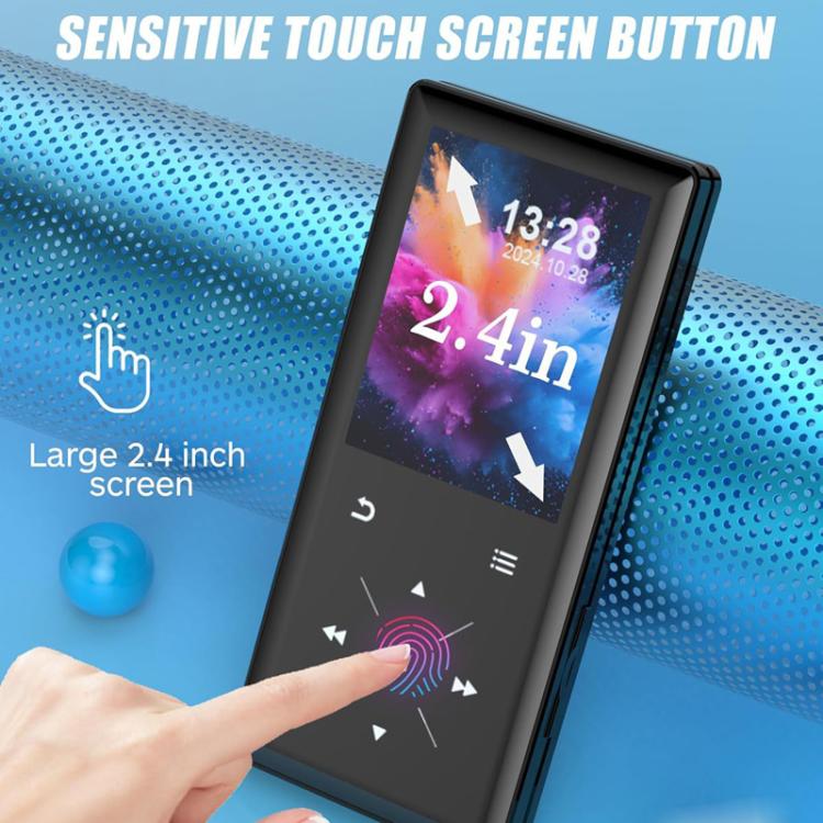 Altavoz musical A8 con ranura para tarjeta, Hi-Fi, MP3 sin pérdidas, pantalla táctil, Bluetooth, FM, reproductor de vídeo y lector de novelas., 4GB, 8GB, 16GB, 32GB, 64GB